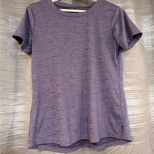 Eddie Bauer Heathered Purple Short Sleeve Tee